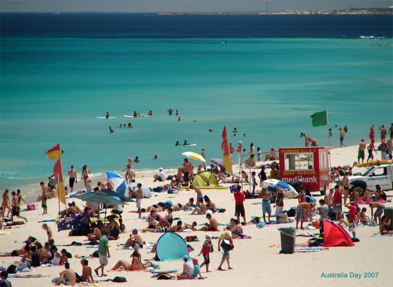 white sand Scarborough Beach