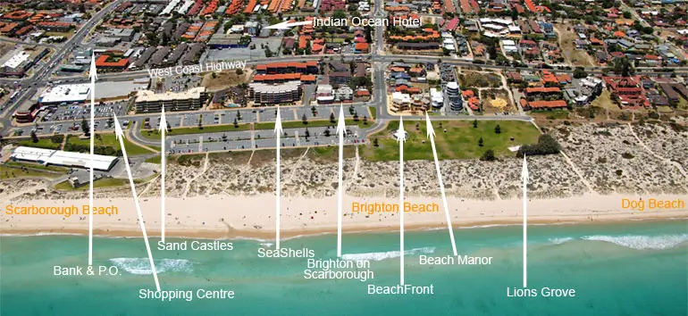 beach accommodation Scarborough Beach Perth