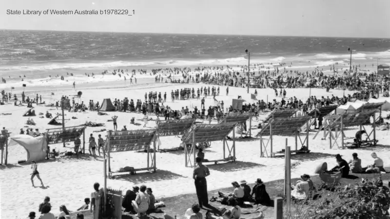 Old historical photos of Scarborough Beach